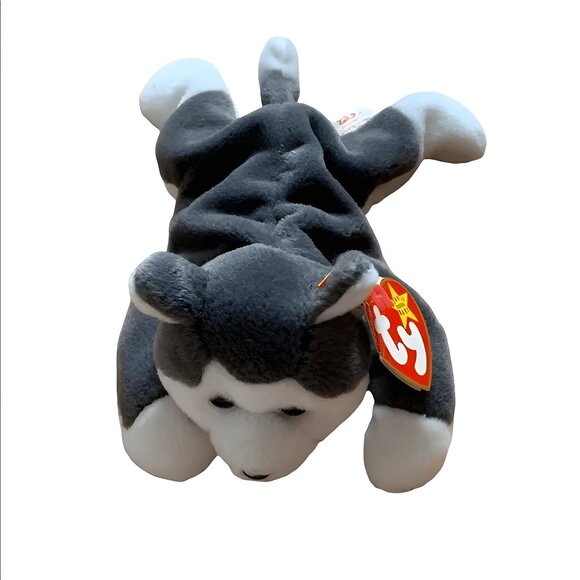 1996 TY Beanie Baby Original Nanook the Husky Dog Retired Plush - Picture 1 of 9